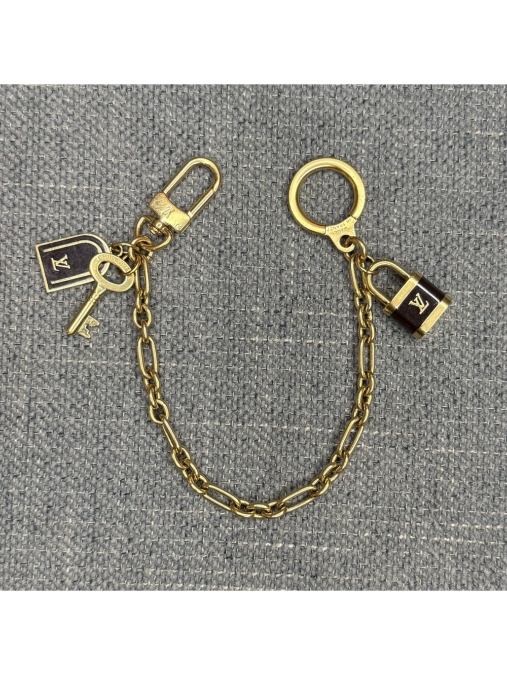 Louis Vuitton bag chain charm